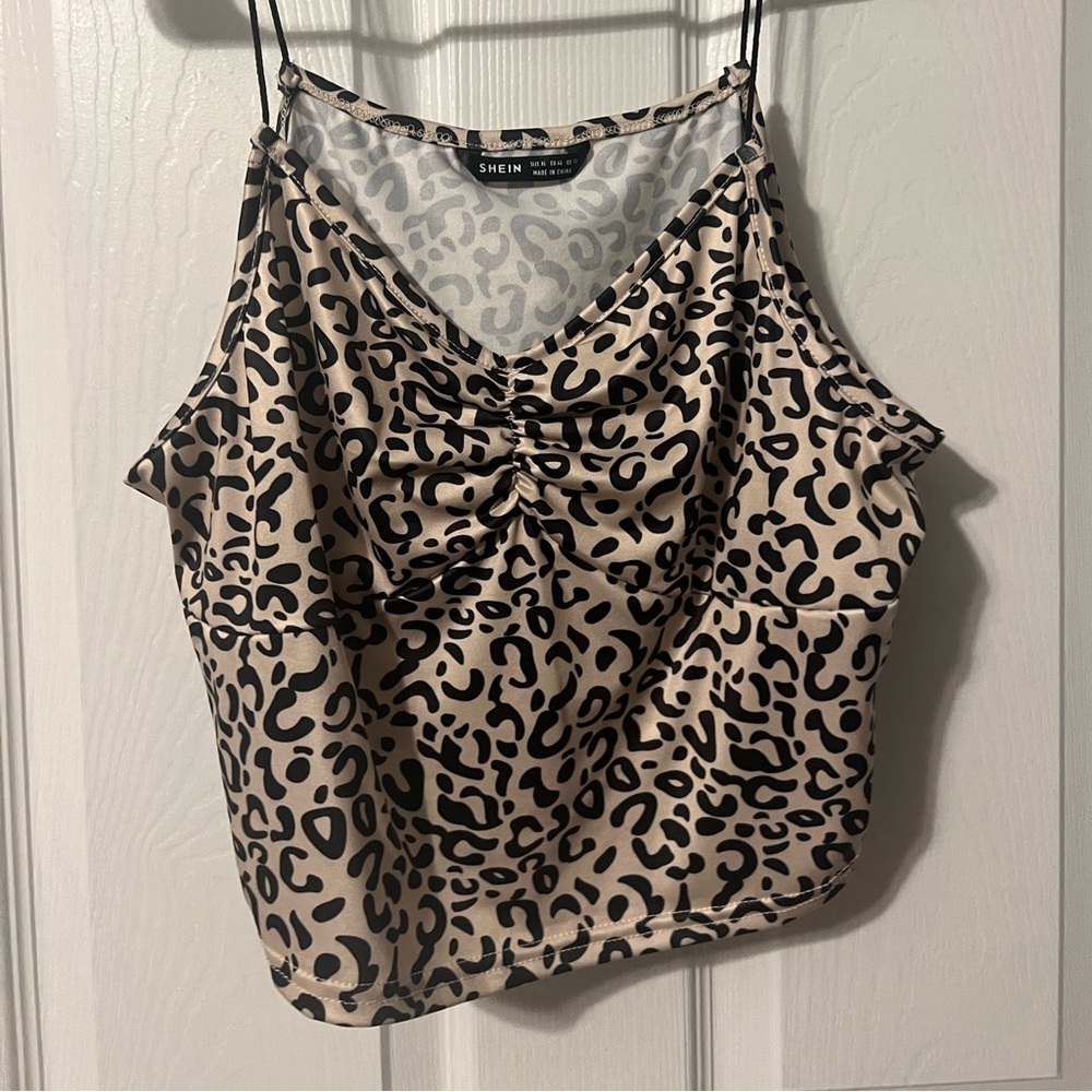 cheetah print crop top